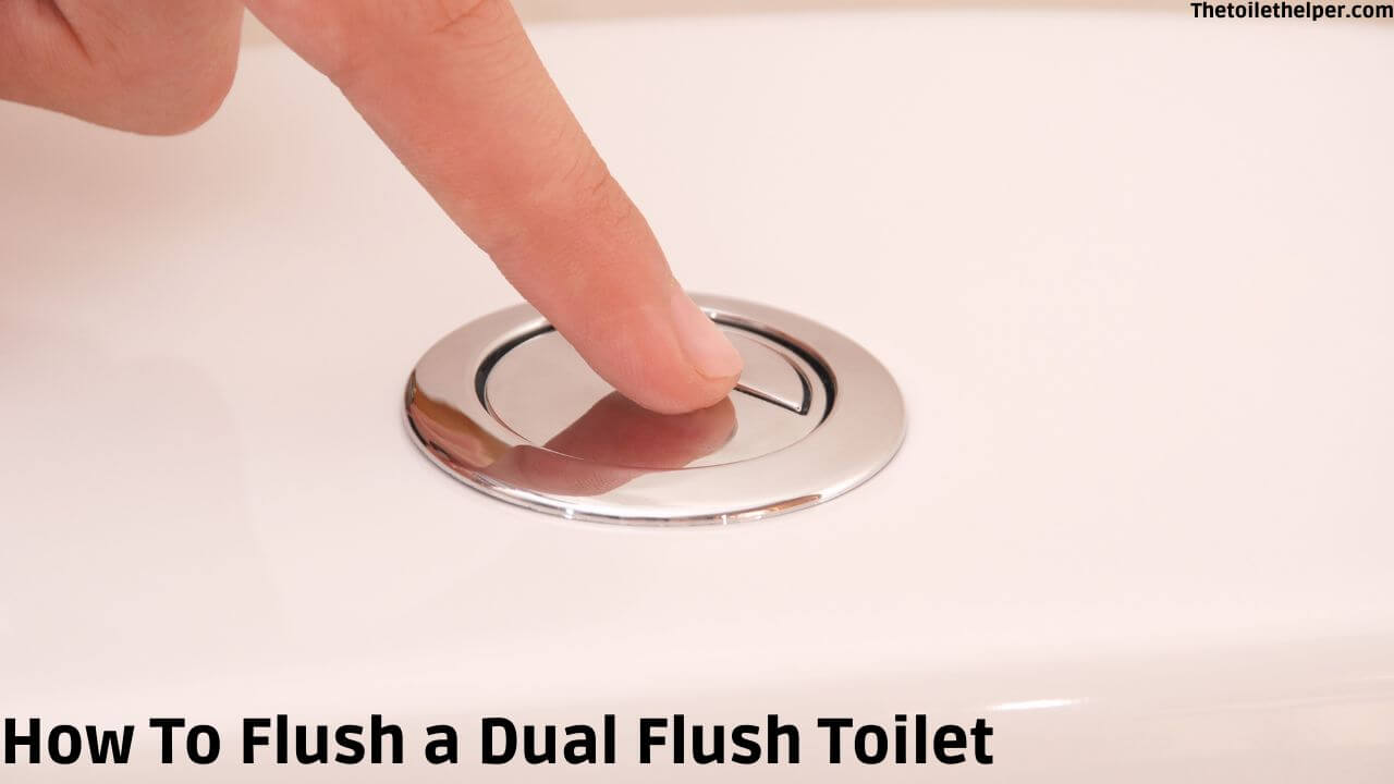 how to flush a dual flush toilet