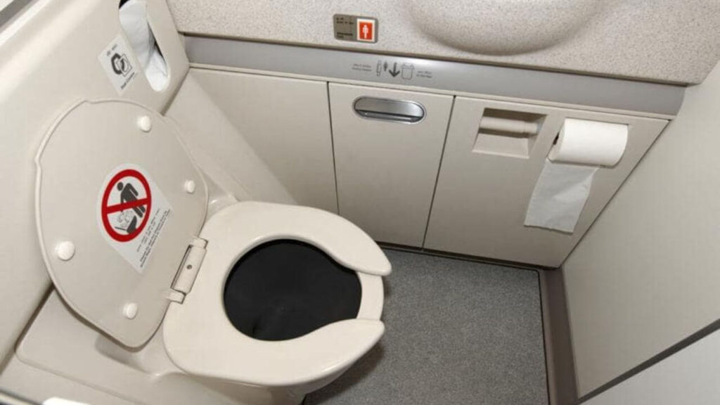 How To Flush The Toilet In Airplanes
