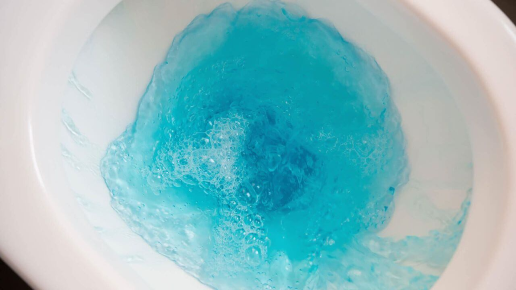 What Are The Causes Of Blue Toilet Water?