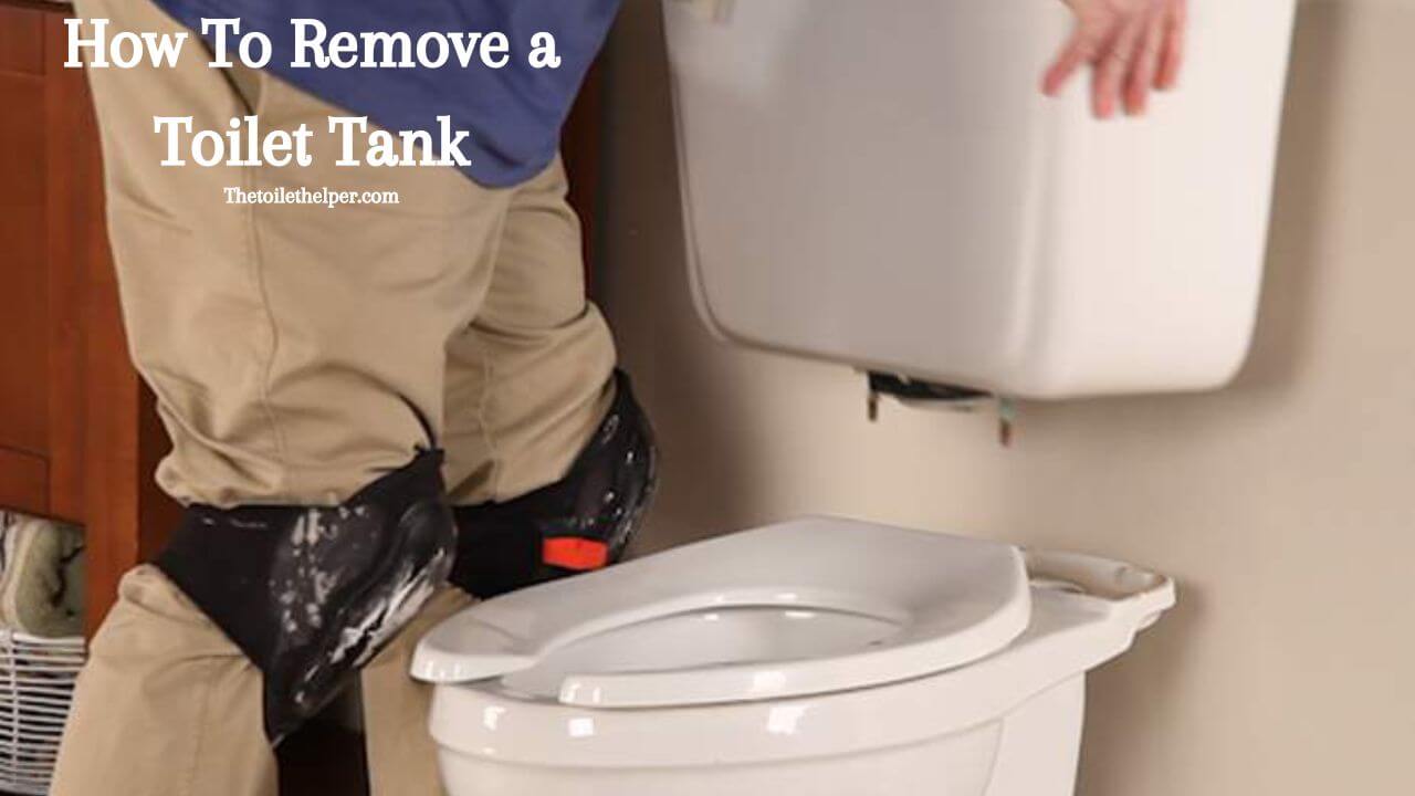 how to remove a toilet tank